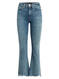 Hudson Jeans Barbara High-Rise Stretch Boot-Cut Crop Jeans