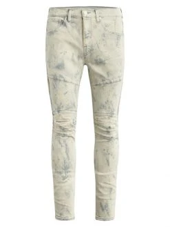 Hudson Jeans Zack Bleached Biker Skinny Jeans For Men