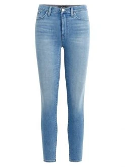 Hudson Jeans Barbara High-Rise Stretch Crop Super-Skinny Jeans