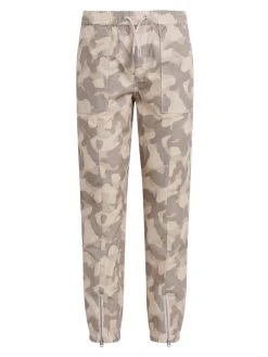 Hudson Jeans Zip-Front Camo Utility Joggers
