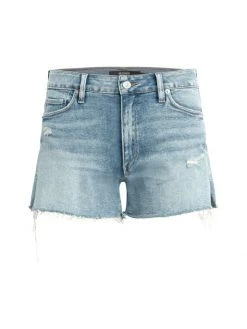 Hudson Jeans Croxley High-Rise Flap Denim Shorts