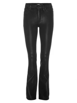 Hudson Jeans Barbara High-Rise Coated Bootcut Jeans