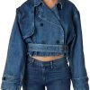 Hudson Jeans Cropped Denim Trench Coat -Hudson Jeans best sale unnamed file 1152