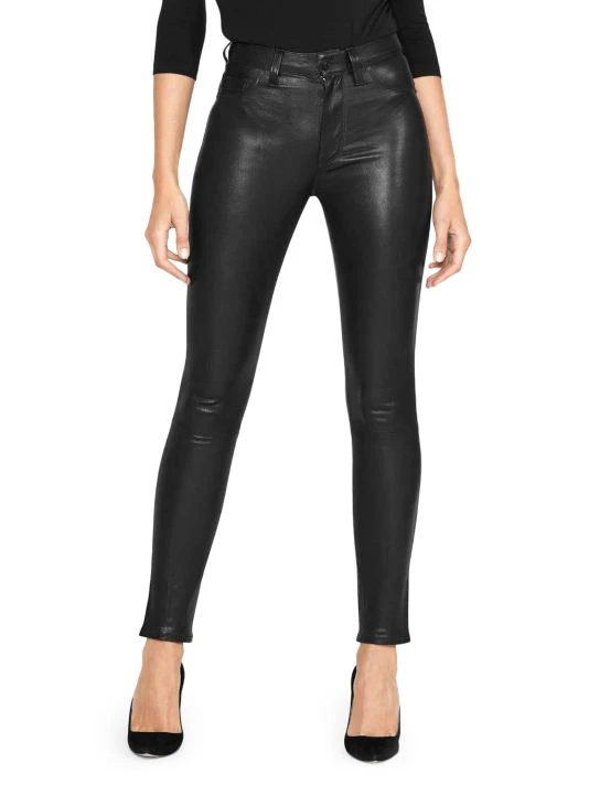 Hudson Jeans Barbara High-Rise Super Skinny Leather Pants 4 Hudson Jeans Barbara High-Rise Super Skinny Leather Pants - Image 2