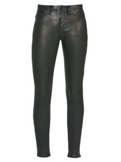 Hudson Jeans Nico Mid-Rise Super Skinny Leather Pants