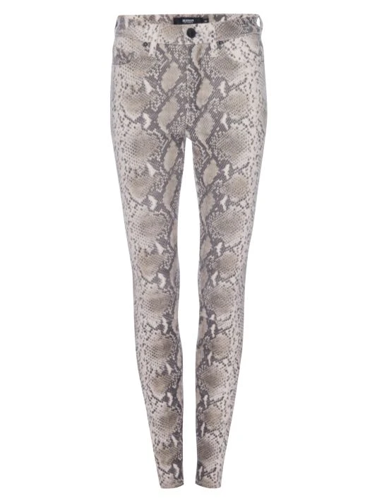 Hudson Jeans Barbara Python Print Leather Ankle Skinny Pants 3 Hudson Jeans Barbara Python Print Leather Ankle Skinny Pants