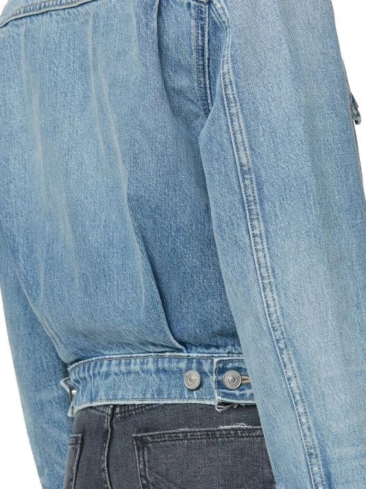 Hudson Jeans Cropped Denim Trucker Jacket 7 Hudson Jeans Cropped Denim Trucker Jacket - Image 5