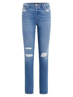 Hudson Jeans Holly High-Rise Straight-Leg Denim Jeans