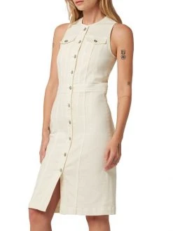 Hudson Jeans Cut In Denim Midi-Dress -Hudson Jeans best sale unnamed file 176