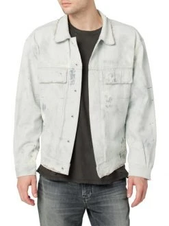 Hudson Jeans Trucker Boxy-Fit Denim Jacket For Men