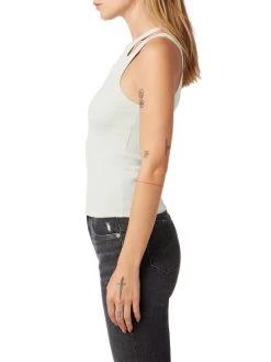 Hudson Jeans Cut-Out Rib-Knit Tank -Hudson Jeans best sale unnamed file 222