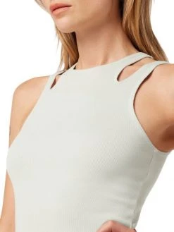 Hudson Jeans Cut-Out Rib-Knit Tank -Hudson Jeans best sale unnamed file 224