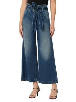 Hudson Jeans Belted High-Rise Rigid Wide-Leg Crop Jeans -Hudson Jeans best sale unnamed file 227