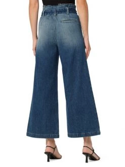Hudson Jeans Belted High-Rise Rigid Wide-Leg Crop Jeans -Hudson Jeans best sale unnamed file 229