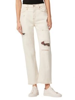 Hudson Jeans Remi High-Rise Distressed Straight-Leg Ankle Jeans -Hudson Jeans best sale unnamed file 290