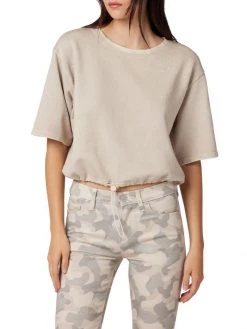 Hudson Jeans Short-Sleeve Drawcord Hem Sweatshirt -Hudson Jeans best sale unnamed file 364