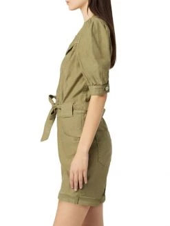 Hudson Jeans Puff-Sleeve Button-Front Romper -Hudson Jeans best sale unnamed file 394