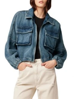 Hudson Jeans Crop Denim Military Jacket -Hudson Jeans best sale unnamed file 400