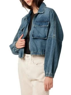 Hudson Jeans Crop Denim Military Jacket -Hudson Jeans best sale unnamed file 401