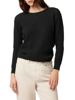 Hudson Jeans Twist-Accented Cotton Open-Knit Sweater -Hudson Jeans best sale unnamed file 414