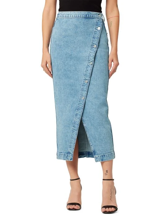 Hudson Jeans Asymmetric Stretch Denim Pencil Skirt 5 Hudson Jeans Asymmetric Stretch Denim Pencil Skirt - Image 3