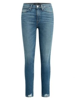 Hudson Jeans Barbara High-Rise Stretch Super-Skinny Ankle Jeans