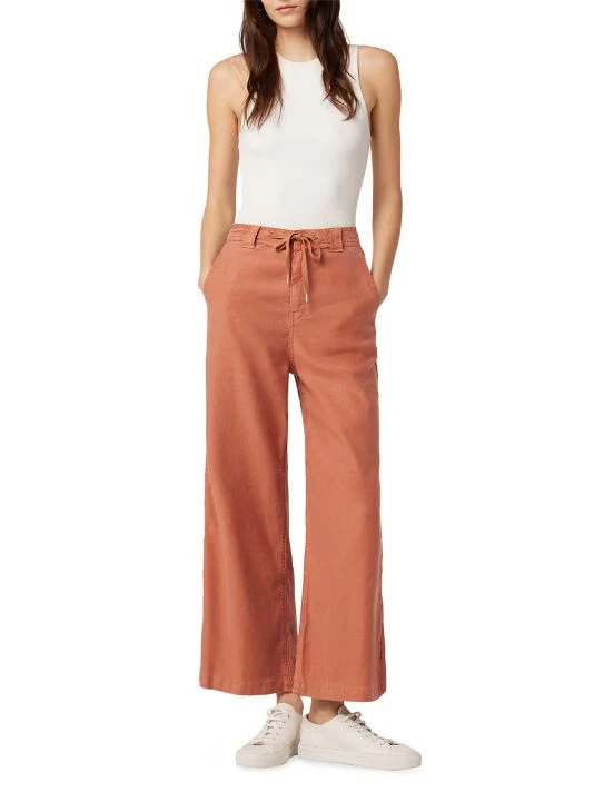 Hudson Jeans Drawstring Wide-Leg Cropped Trousers 4 Hudson Jeans Drawstring Wide-Leg Cropped Trousers - Image 2