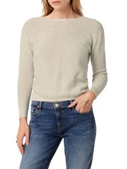 Hudson Jeans Twist-Back Cotton Open-Knit Sweater -Hudson Jeans best sale unnamed file 540