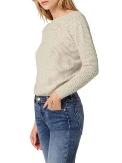 Hudson Jeans Twist-Back Cotton Open-Knit Sweater -Hudson Jeans best sale unnamed file 541