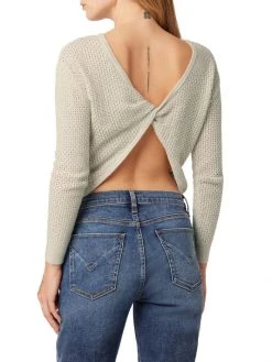 Hudson Jeans Twist-Back Cotton Open-Knit Sweater -Hudson Jeans best sale unnamed file 542
