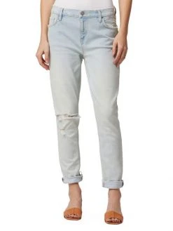 Hudson Jeans Lana Mid-Rise Distressed Slim Boyfriend Jeans -Hudson Jeans best sale unnamed file 563
