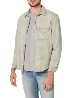 Hudson Jeans Paint Splatter Denim Shirt For Men