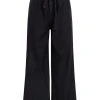 Hudson Jeans Belted Paper Bag Chambray Wide-Leg Pants