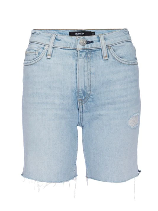 Hudson Jeans Hana Mini Denim Biker Shorts 3 Hudson Jeans Hana Mini Denim Biker Shorts