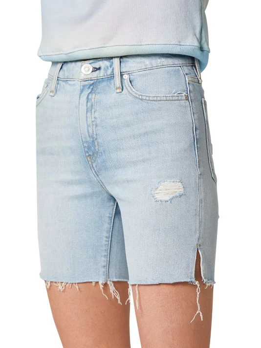 Hudson Jeans Hana Mini Denim Biker Shorts 6 Hudson Jeans Hana Mini Denim Biker Shorts - Image 4