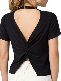 Hudson Jeans Twist-Back Rib-Knit Tee -Hudson Jeans best sale unnamed file 655