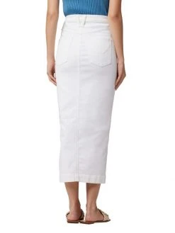 Hudson Jeans Asymmetric Button-Front Denim Pencil Skirt -Hudson Jeans best sale unnamed file 705