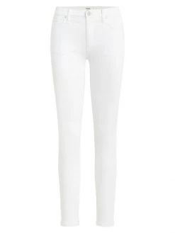 Hudson Jeans Nico Mid-Rise Stretch Super Skinny Rolled-Hem Jeans