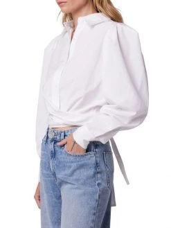 Hudson Jeans Wraparound Poplin Blouse -Hudson Jeans best sale unnamed file 832