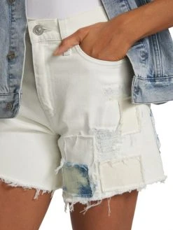 Hudson Jeans Devon High-Rise Patchwork Boyfriend Shorts 14 Hudson Jeans Devon High-Rise Patchwork Boyfriend Shorts -Hudson Jeans best sale unnamed file 891