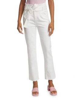 Hudson Jeans Belted High-Rise Paper Bag Denim Pants -Hudson Jeans best sale unnamed file 900