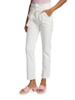 Hudson Jeans Belted High-Rise Paper Bag Denim Pants -Hudson Jeans best sale unnamed file 901