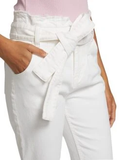 Hudson Jeans Belted High-Rise Paper Bag Denim Pants -Hudson Jeans best sale unnamed file 903