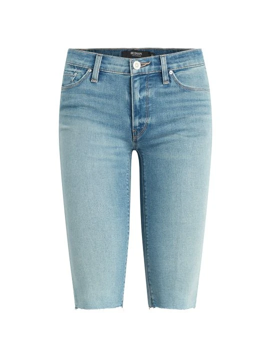 Hudson Jeans Amelia Mid-Rise Stretch Denim Knee Shorts 3 Hudson Jeans Amelia Mid-Rise Stretch Denim Knee Shorts