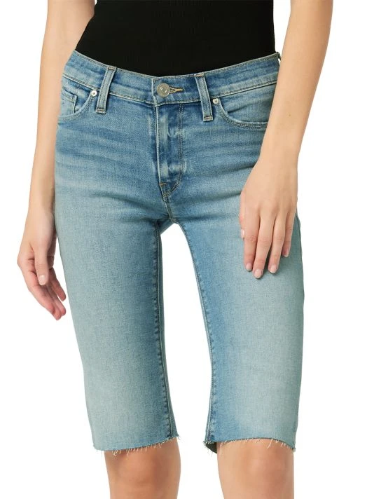 Hudson Jeans Amelia Mid-Rise Stretch Denim Knee Shorts 5 Hudson Jeans Amelia Mid-Rise Stretch Denim Knee Shorts - Image 3