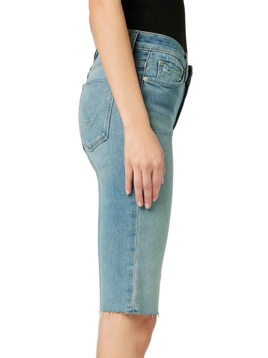 Hudson Jeans Amelia Mid-Rise Stretch Denim Knee Shorts 6 Hudson Jeans Amelia Mid-Rise Stretch Denim Knee Shorts - Image 4