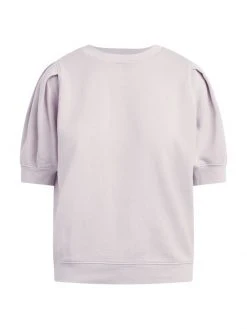 Hudson Jeans Short Puff-Sleeve Sweatshirt