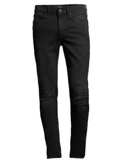 Hudson Jeans Zack Distressed Ripped Knee Stretch Skinny Jeans For Men