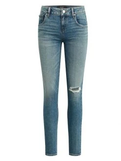 Hudson Jeans Collin High-Rise Distressed Skinny Jeans