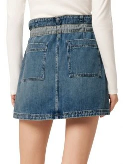 Hudson Jeans Belted Paperbag-Waist Denim Miniskirt -Hudson Jeans best sale unnamed file 987